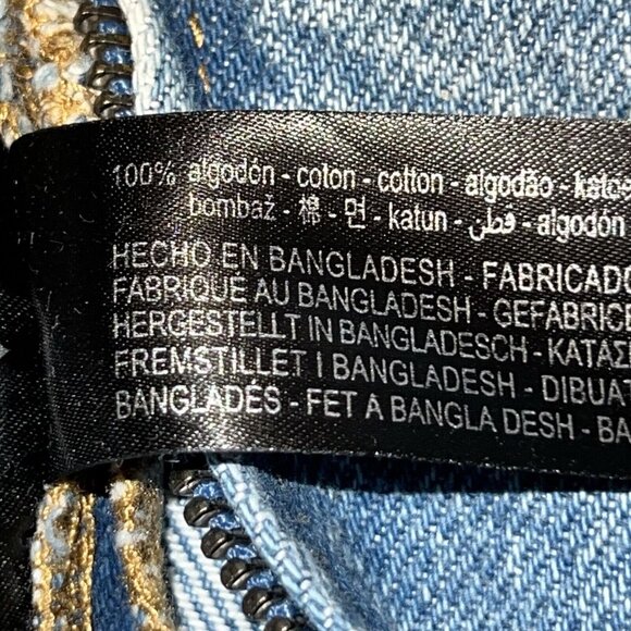 ZARA The Jean Top In Medium Blue Corset Womens Xs Strapless Bustier Denim NWT - Picture 8 of 11